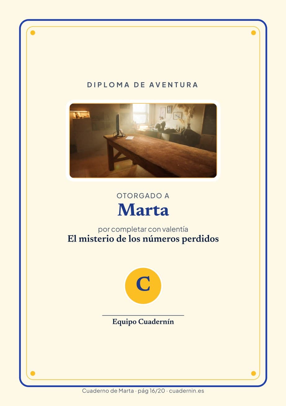 Su diploma al terminar